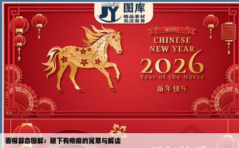 面相算命图解：眼下有疤痕的寓意与解读