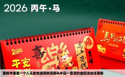 面相学里面一个人天庭饱满但就是额头中间一条竖的线凹进去这面相