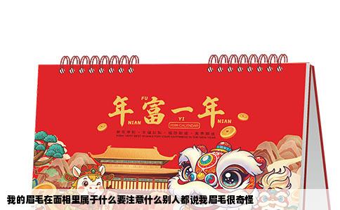 我的眉毛在面相里属于什么要注意什么别人都说我眉毛很奇怪