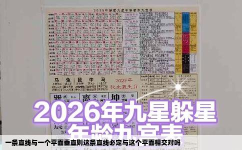 一条直线与一个平面垂直则这条直线必定与这个平面相交对吗