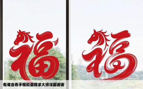 有谁会看手相和面相求大师详解谢谢