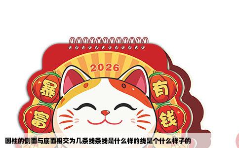 圆柱的侧面与底面相交为几条线条线是什么样的线是个什么样子的