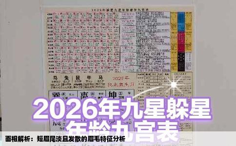 面相解析：短眉尾淡且发散的眉毛特征分析
