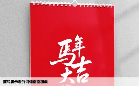 描写表示看的词语面面相觑