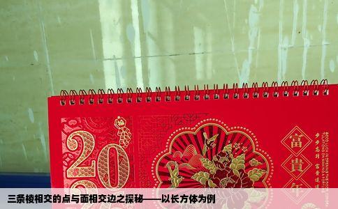 三条棱相交的点与面相交边之探秘——以长方体为例